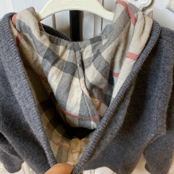 Burberry kids toddler cashmere grey zip up with hood size 3 - Picture 5 of 10